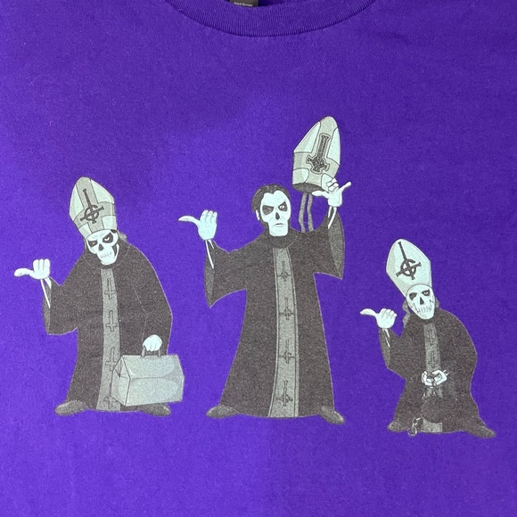 Halloween Men Fun Purple Graphic Novelty T-Shirt Size‎ 4XL 4TG 4EG - Picture 4 of 8